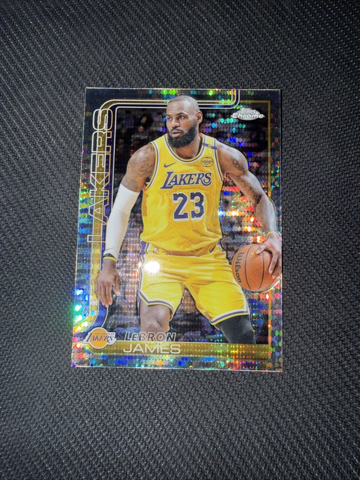 2025-26 Topps Chrome Basketball Lebron James PULSAR REFRACTOR #127 - Lakers 