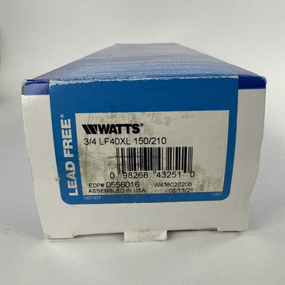 #ad WATTS 3 4 LF40XL 150 210 3 4” Temperature Pressure Safety Relief Valve 0556016 $137.00