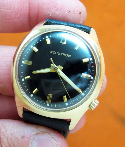 ACCUTRON BULOVA 218 14KT REPARADO. RELOJ HOMBRE DIAPASÓN RELLENO DORADO M8 - Imagen 3 de 5