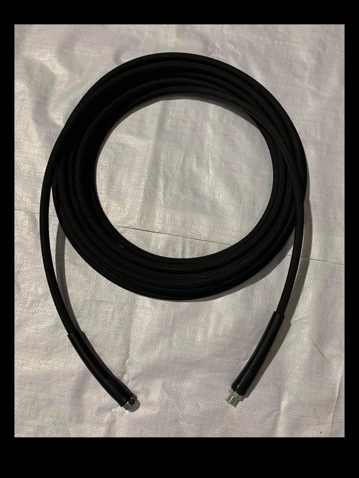 Pressure Washer/Jet Wash Black Hose -1/4" 2 Wire 400 BAR with Karcher/BSP ends