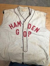 CIRCA 1940's HAMDEN (CONNECTICUT) GOP BASEBALL VEST # 23.