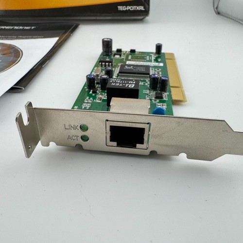 TRENDnet TEG-PCITXRL PCI Gigabit Ethernet Network Card - NEW NOS - Picture 2 of 6