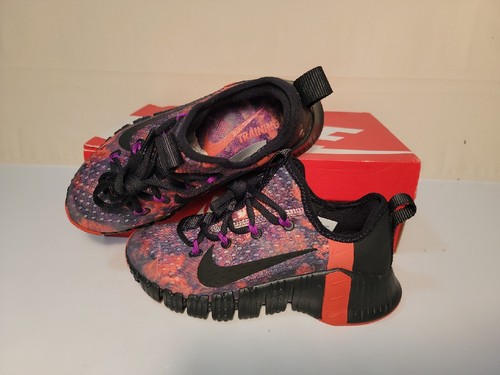 NIKE MEN'S FREE METCON 3 MARTIAN SUNRISE "BLACK/PURPLE/ORANGE SIZE: 3.5/WMN: 5 - Picture 4 of 11