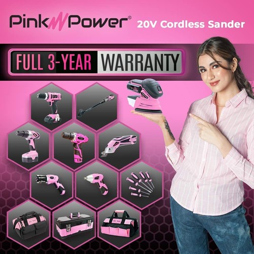 20V Cordless Detail Sander – Electric Palm Sander for Wood, Furniture, DIY Tools - Picture 7 of 7