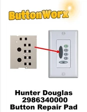 Button Repair Membrane for Hunter Douglas Wall Switch 2986340000