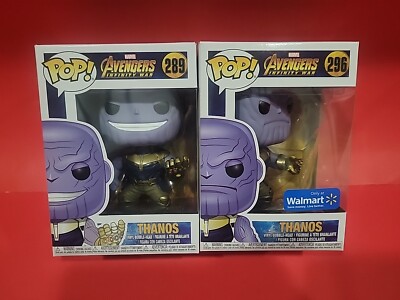 NEW Funko Pop! Marvel Avengers Infinity War *THANOS* Walmart Exc*2pc*