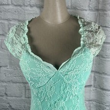Robe Mi-longue Lindy Bop Femme Taille EU 44, Couleur Vert-bleu Foncé-violet, Coupe Trapèze