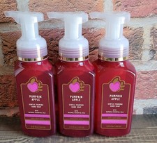 bath and body works pumpkin apple gentle foaming hand soap set of 3