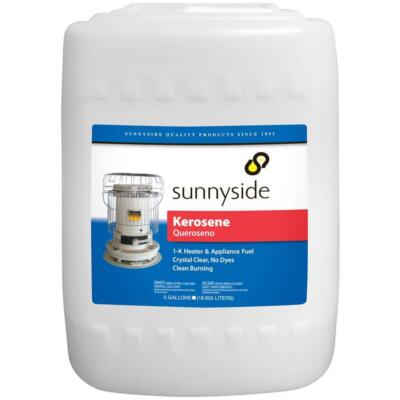 #ad 5 Gal. Kerosene For Burning Heaters Lamps And Stoves Gal Sunnyside $58.72