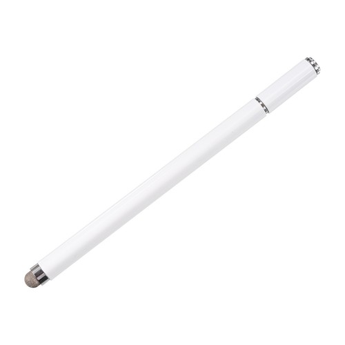 Stylus Pens for All Capacitive Touch Screens 2 in 1 Aluminum, White