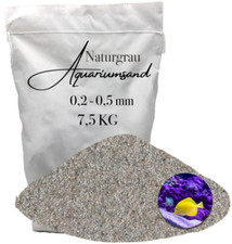 Aquariumsand Aquariumkies 0,2-0,5mm Aquariensand Aquarienkies Bodengrund 7,5 KG