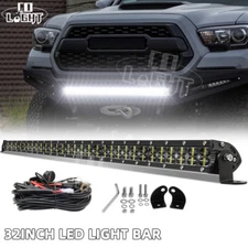 For 2016-UP Toyota Tacoma Hidden Bumper 32" Combo LED Light Bar Mount+ Wire Kits