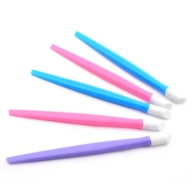 10Pcs Soft Cuticle Pusher Rubber Nail Art Nail Tool Tips Manicure Set Files