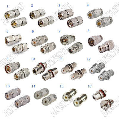 1x UHF N Male Female to N SMA UHF PL-259 SO-239 Male Female Adapter RF Connector