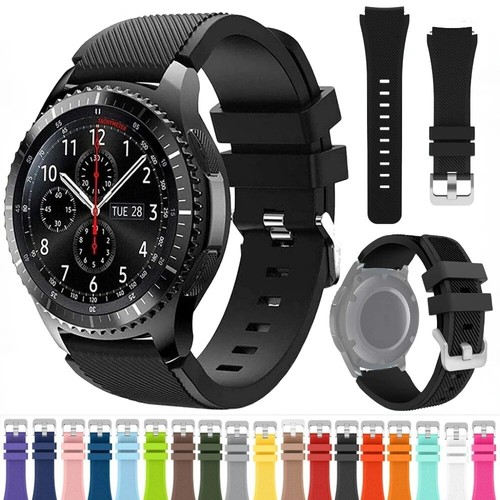 Correa deportiva de silicona para Samsung Galaxy Watch 3 45 mm/engranaje S3 clásico/frontier/46 - Imagen 2 de 52