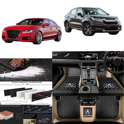 For Acura Car Mats ILX MDX NSX RDX RL TL TLX TSX ZDX Custom Carpets Waterproof - Imagen 16 de 41