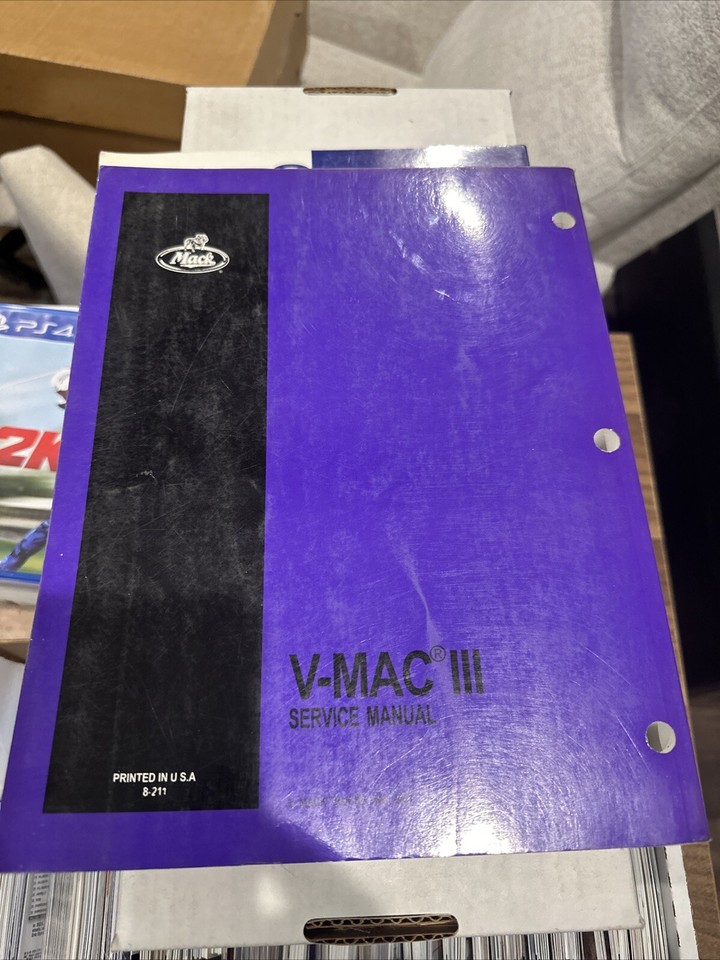 Mack Trucks VMac III Service Manual 2001 8211 eBay