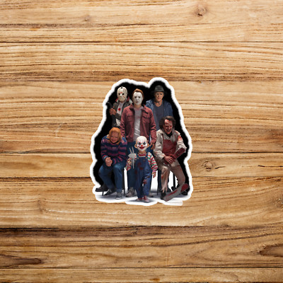 Killer Horror Slashers Family Portrait Stickers - Spooky Scary Movie Villains #2