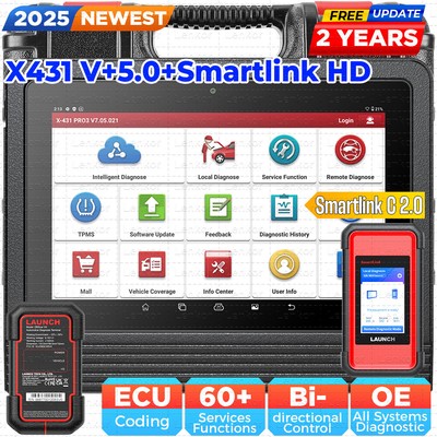 LAUNCH X431 V+ 5.0 PRO3S+ &SmartLink C HD3 Heavy Duty Truck Diagnostic Scanner