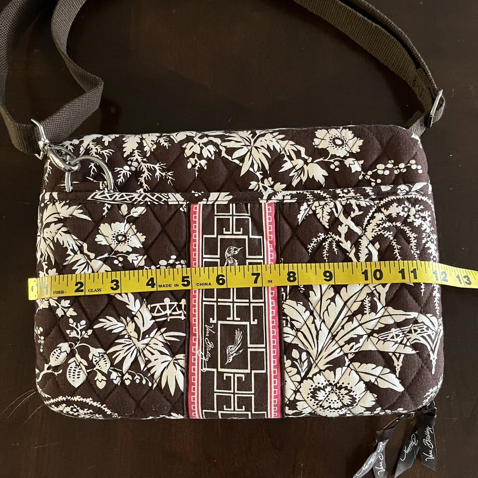 Vera Bradley Marrón Imperial Toile Carcasa Rígida Mini Laptop Tablet Estuche Foto 3 de 4