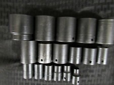 Snap On 17 Piece SAE Shallow Impact 3/8-1 1/2" with 1/2 Dr Part:IM480, I#z1