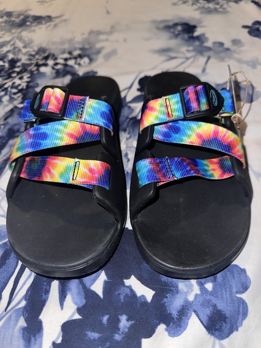 Chaco Chillos Men’s Size 9 Sandal Slide Tie Dye RARE COLOR new with tag hiking Chaco Chillos Slide Men Dark Tie Dye - Walmart.com main image 2