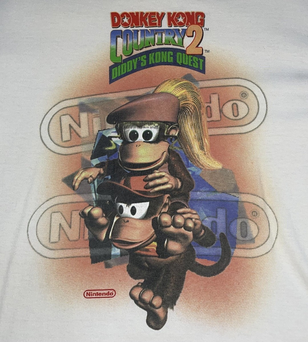 Vintage Nintendo Donkey Kong Country 2 DKC2 Promo Shirt Large VTG