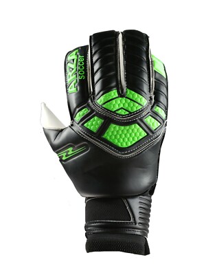 Men Goalkeeper Soccer Gloves Arza Furious Color Black/Neon Finger Protection