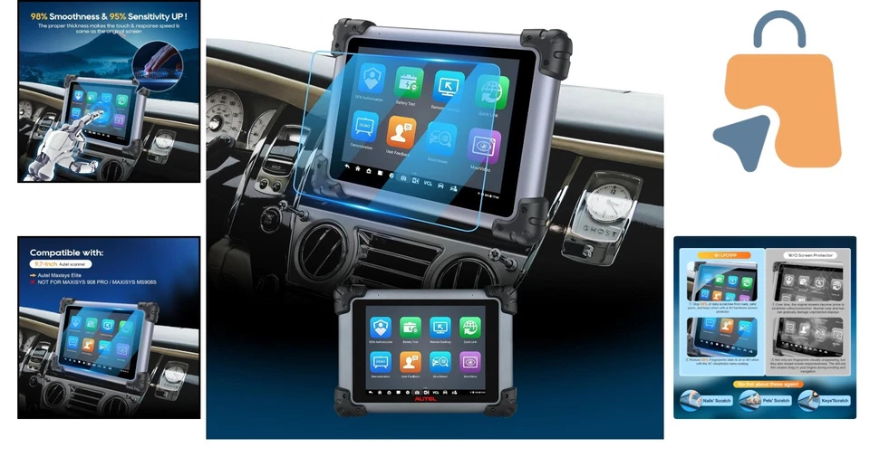 High Clarity Scratch-Resistant Screen Protectors for 9.7 Inch Devices - 2 Pack - Image 2 of 4