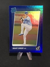 Brady Singer 2021 Donruss Rated Rookie Blue Holo #51 *SavyCards*