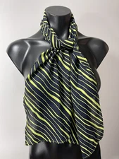 Fashion Womens Blue Green Striped SCARF Shawl Wrap Accessory Wear 