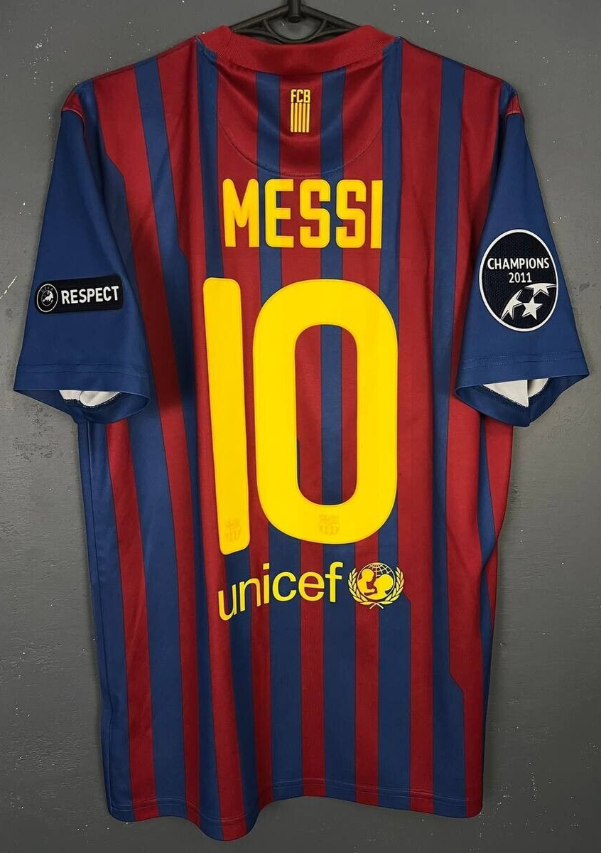 MEN FC BARCELONA 2011/2012 MESSI #10 FOOTBALL SOCCER SHIRT JERSEY