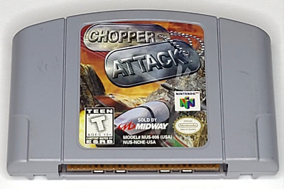     CHOPPER ATTACK     Nintendo 64 N64 Cart only (TESTED see photos!)
