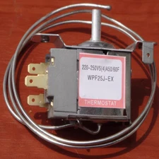 WPF25J-EX Refrigerator Thermostat 3-Pin Freezer Temperature Control Probe 65cm