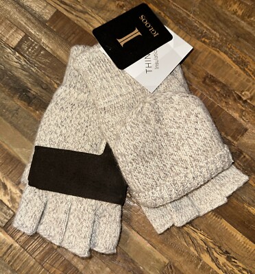 HOT SHOT Rag Wool Mitten Pop-Top   Oatmeal, Insulated, One Size NEW
