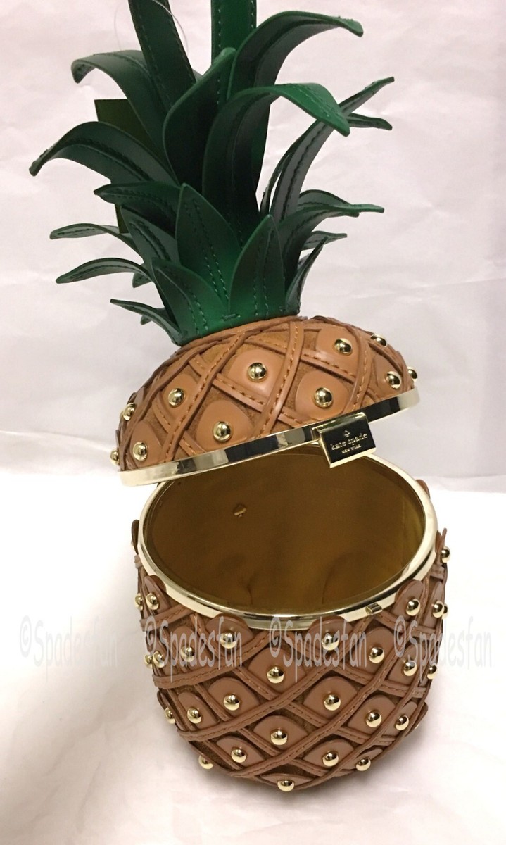 Kate Spade PXRU8938 By The Pool Leather 3D Pineapple Bag Kate Spade PXRU8938 By The Pool Leather 3D Pineapple Bag
