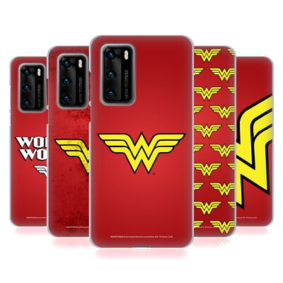 OFFICIAL WONDER WOMAN DC COMICS LOGOS SOFT GEL CASE FOR HUAWEI PHONES 4