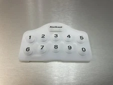 Silicone Rubber Keypad Translucent White, for Kwikset 264 Series/ 92640-001, New