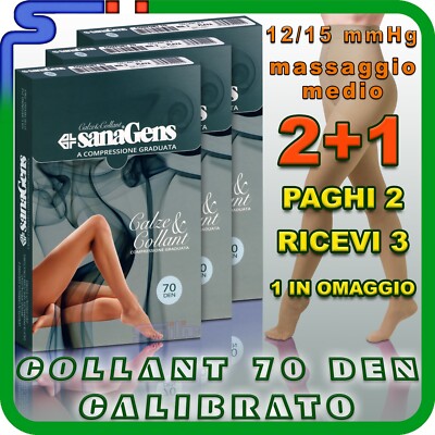 COLLANT SANAGENS COMFORT 70 DEN 2+1 OMAGGIO MAGLIA A RETE