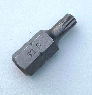 M6 Halfords Advanced triple spline 6mm Hex Shank 30mm short stubby