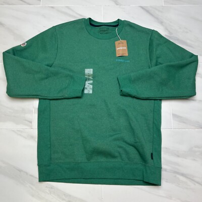 Patagonia Men's Fitz Roy Icon Uprisal 'Gather Green' Crewneck 39667-GTRN size M