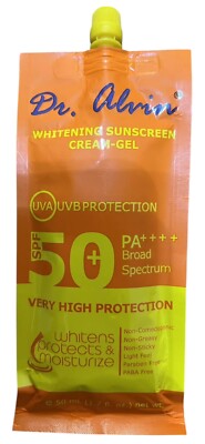 Dr. Alvin Whitening Sunscreen Cream-Gel SPF50 PA++++ (Louise Beauty Box  )