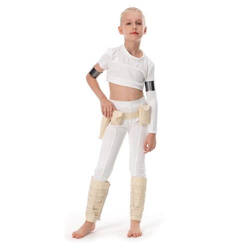 Kids Padme Amidala Cosplay Costume Halloween Outfits Party Dress Star Wars Child - Bild 11 von 12