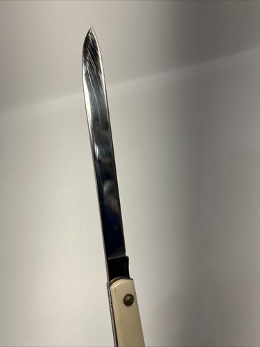 ULSTER Pocket Knife 5-3/4” Stainless Steel Made In USA Cream White - Picture 12 of 12