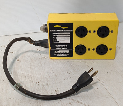 Hi-Tech Systems Dynamic Transient Suppressor, HT-1301-PI, 110-130V, 15Amp, 415Hz
