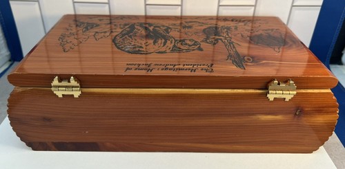 Scatola di cedro souvenir vintage "The Hermitage: Home Of Andrew Jackson" - Foto 5 di 9