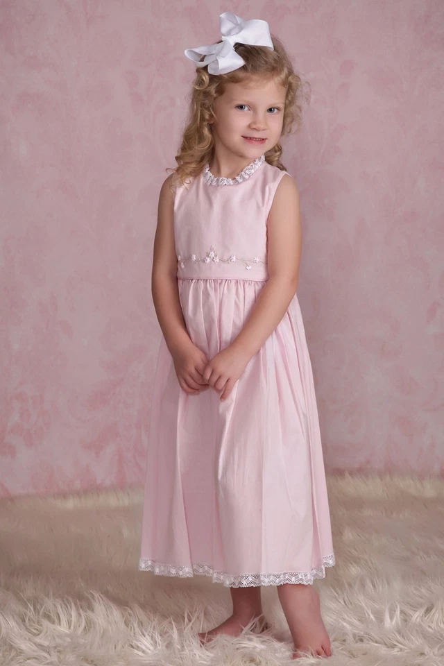 NEW Strasburg Children Beach Dress for Girls Summer 2-10 Pink Lavender White - Image 3 of 4