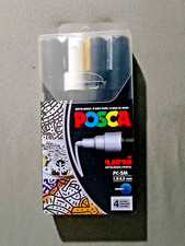 Uni POSCA PC-5M Water-Based Paint Markers, Medium Point 1.8-2.5mm /Asst Color