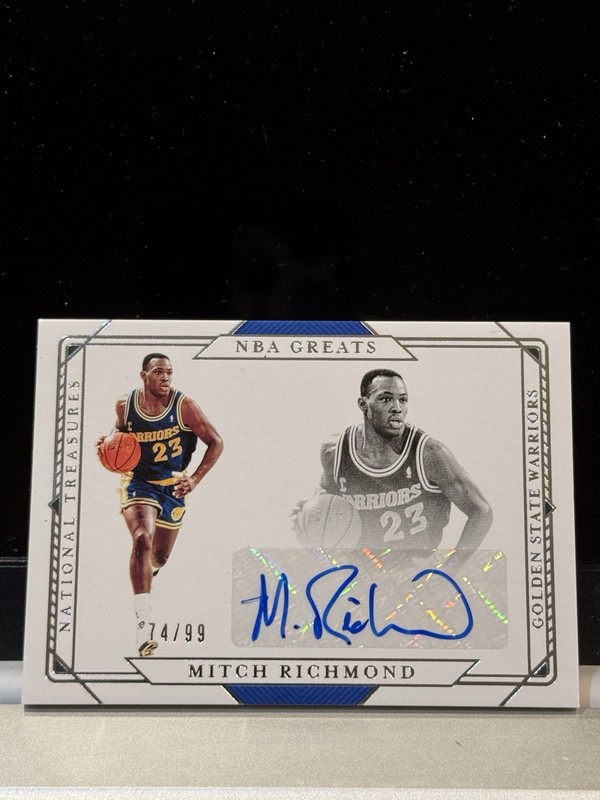 2020-21 Panini National Treasures MITCH RICHMOND AUTO /99 Golden State Warriors