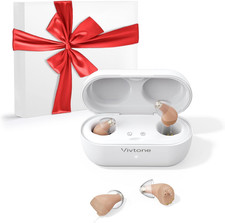Vivtone Supermini Hearing Aids (Not Amplifiers), Rechargeable Digital Hearing De